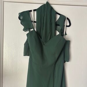 Elegant Green Evening Dress
